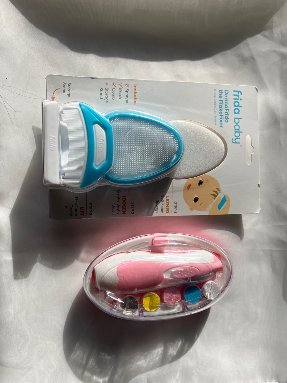 Frida Baby DermaFrida the FlakeFixer for Cradle Cap & Baby Electric Nail Trimmer